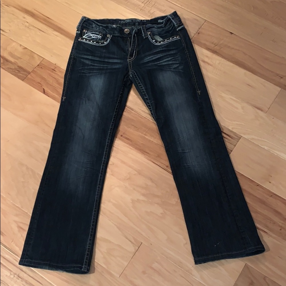 Women dark wash Cowgirl Tuff jeans